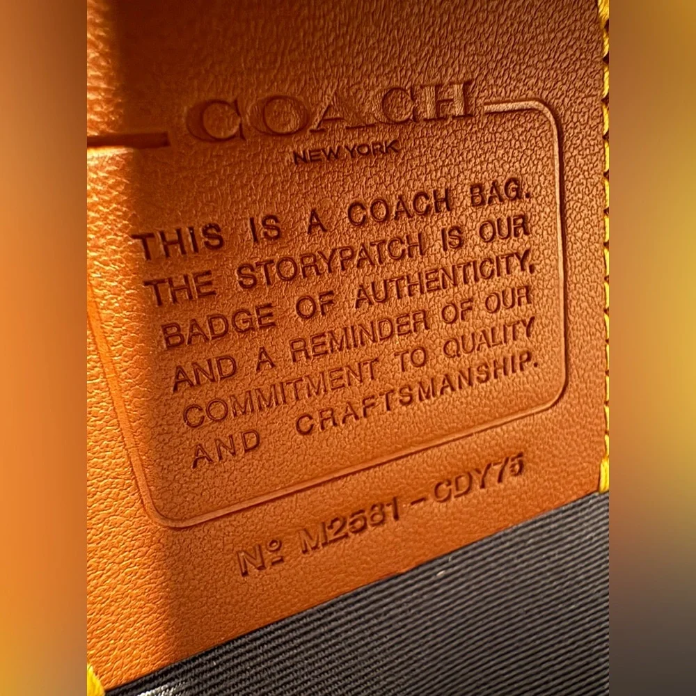 COACH ROWAN LARGE SATCHEL DENIM BAG WITH CHARMS (FREE DENIM WALLET INCLUDED) - Picture 11 of 14